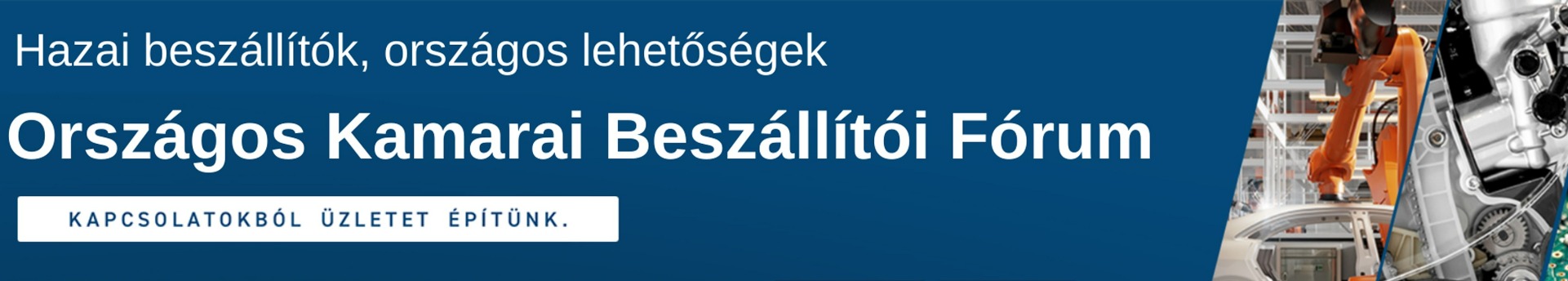 Országos Kamarai Beszállítói Program 2026 – Már lehet regisztrálni az első rendezvényekre