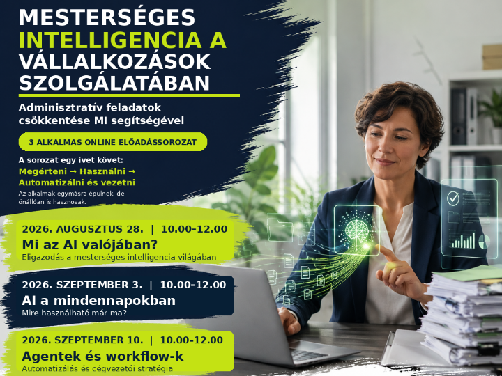 Elérhető az esemény felvétele és prezentációja: Adminisztratív feladatok csökkentése MI segítségével