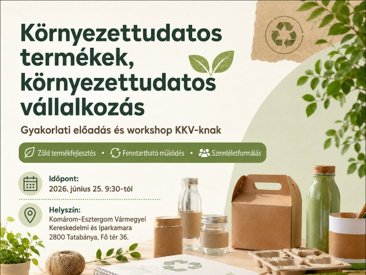 Környezettudatos termékek és környezettudatos vállalkozás – gyakorlati workshop KKV-knak