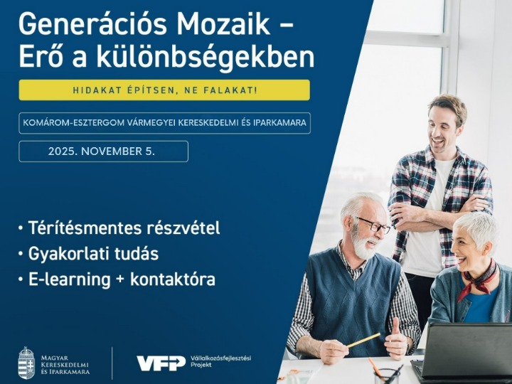 Generációs Mozaik – Erő a különbségekben ingyenes képzés a kamarában